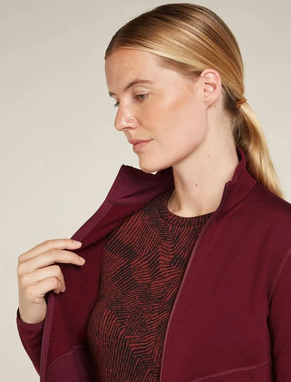 DAMES Icebreaker W Merino 560 Realfleece Element II LS Z