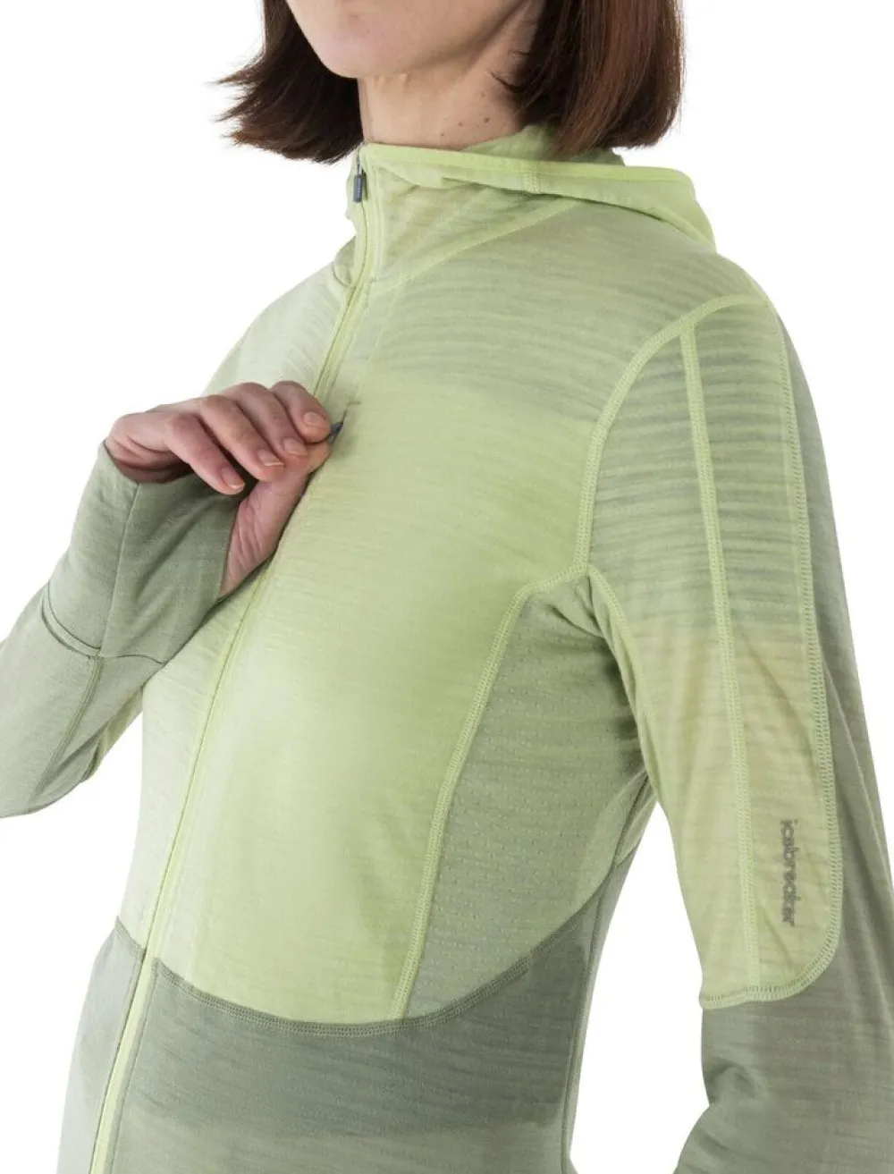 DAMES Icebreaker W Merino 200 Realfleece Descender LS zip hoodie