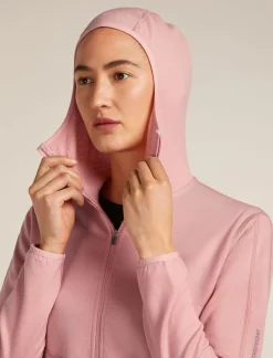 DAMES Icebreaker W Merino 560 RealFleece Elemental LS Zip Hood