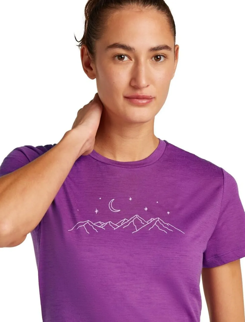 DAMES Icebreaker W Merino 150 Tech Lite ss Tee Sparkling Stars