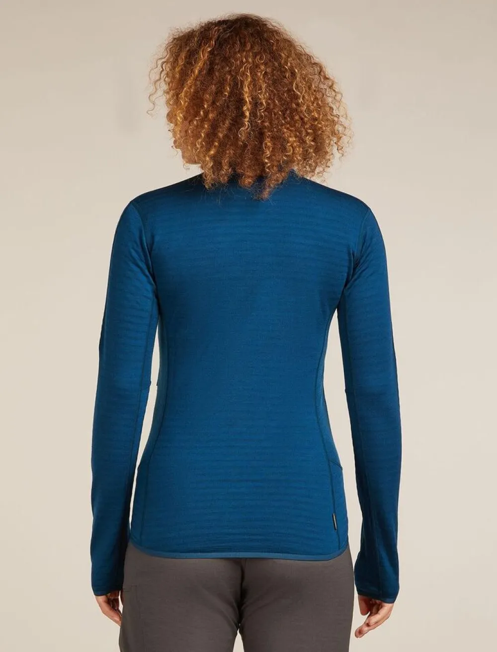 DAMES Icebreaker W Merino Blend 300 RealFleece Descender LS Zip