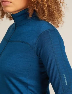 DAMES Icebreaker W Merino Blend 300 RealFleece Descender LS Zip