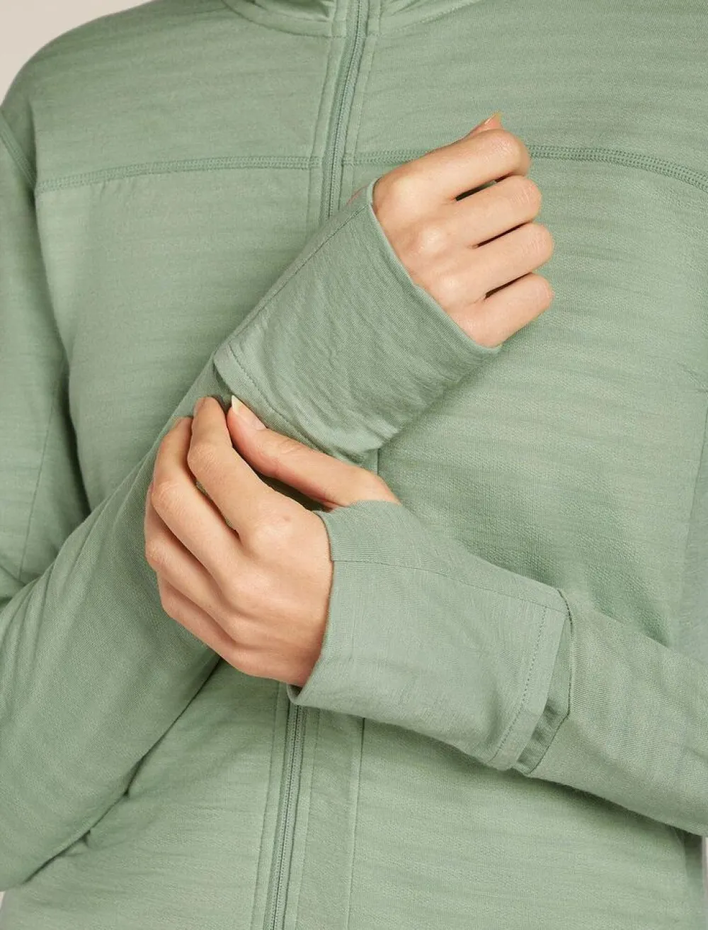 DAMES Icebreaker W Merino Blend 300 RealFleece™ Descender LS Zip Ho