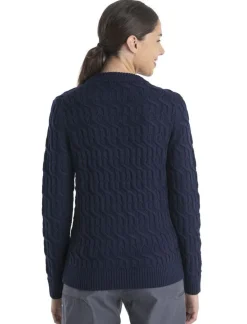 DAMES Icebreaker W Merino cable crew sweater