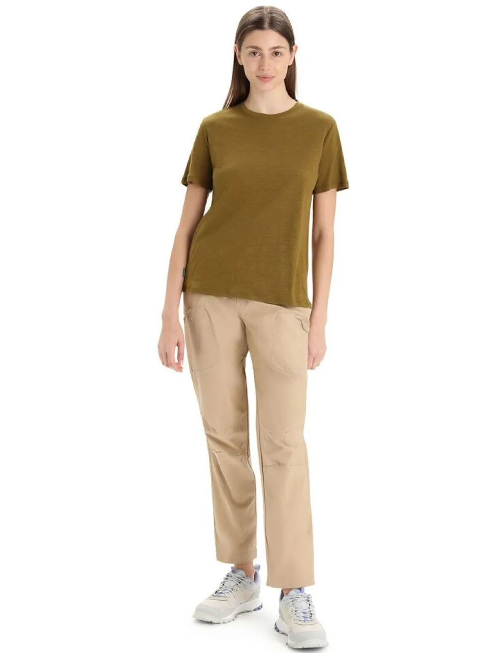 DAMES Icebreaker W merino linen SS tee