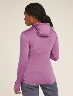 DAMES Icebreaker W Merino Realfleece Descender LS Zip Hoodie
