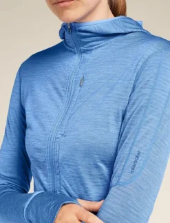 DAMES Icebreaker W Merino Realfleece Descender LS Zip Hoodie
