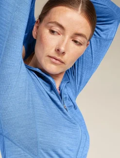 DAMES Icebreaker W Merino Realfleece Descender LS Zip Hoodie