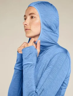 DAMES Icebreaker W Merino Realfleece Descender LS Zip Hoodie