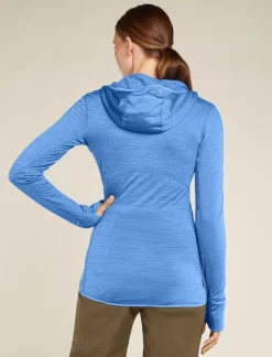 DAMES Icebreaker W Merino Realfleece Descender LS Zip Hoodie