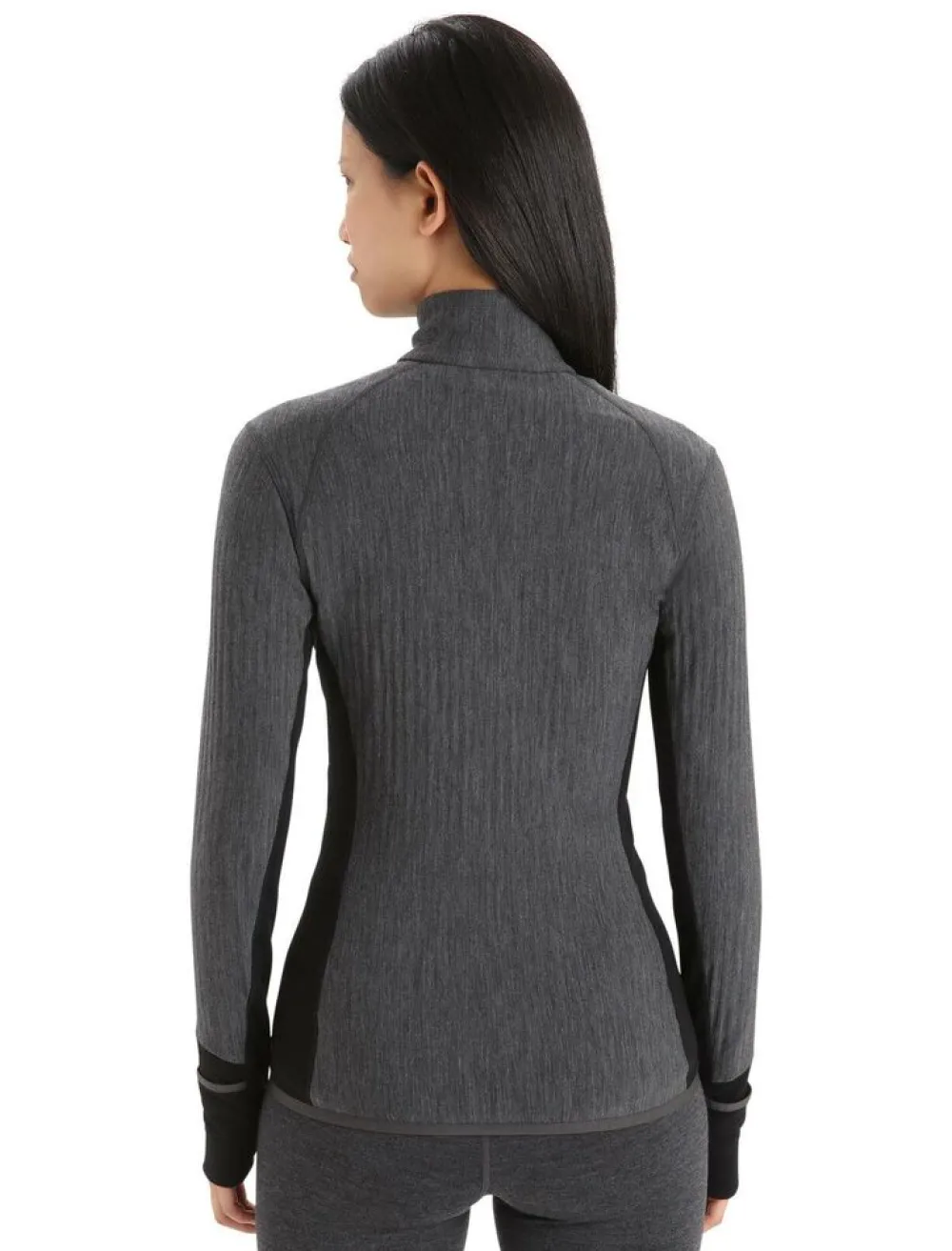 DAMES Icebreaker wmns descender LS zip