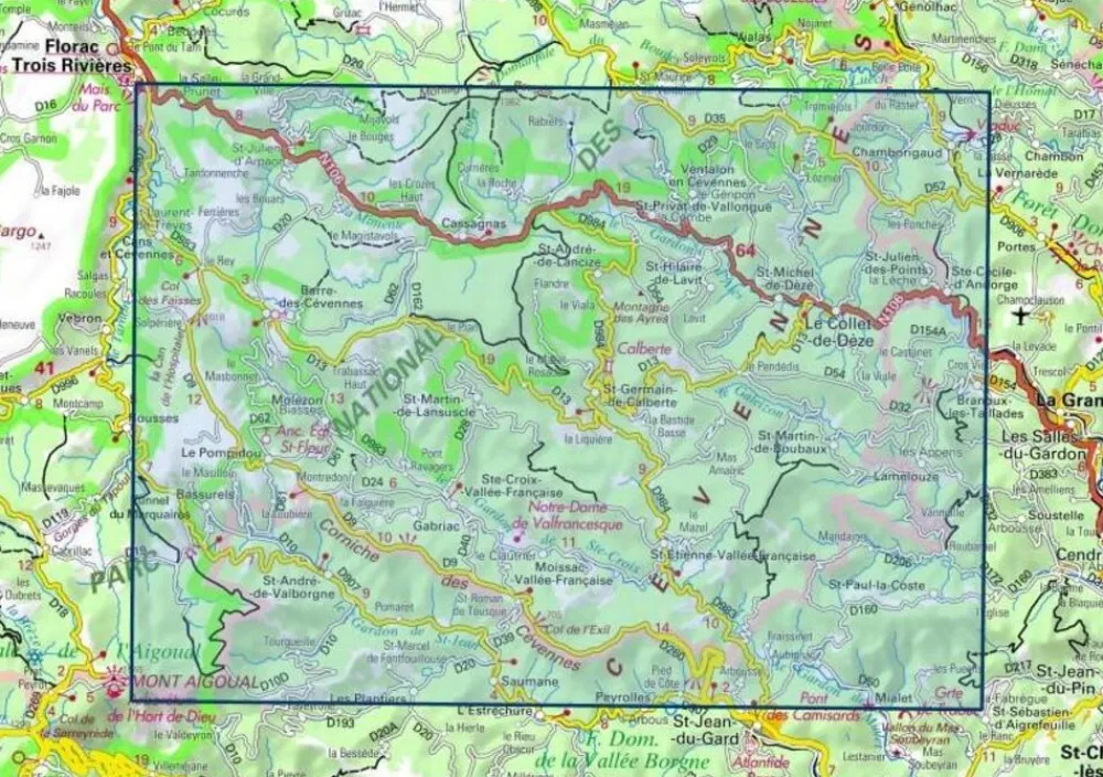IGN 2740ET Corniche des Cévennes
