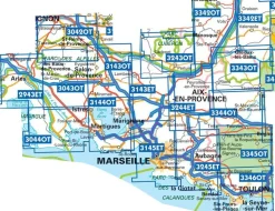 IGN Wandelkaart 3643et Cannes - Grasse