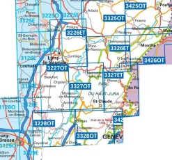 IGN Wandelkaart 3228ot Oyonnax