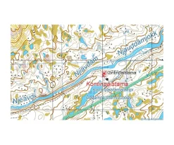 Karttakeskus FInland Wandelkaart Näätämöjoki Sevettijärvi Silisjoki