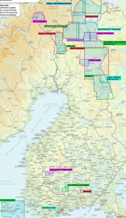 Karttakeskus FInland Wandelkaart Tuntsa Tulppio Sorsatunturi