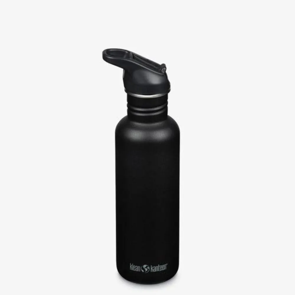 Klean Kanteen Classic met flip/sportdop, 800ml/27oz black