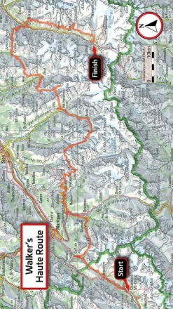 Knife Edge Wandelgids Walker's Haute Route Chamonix - Zermatt