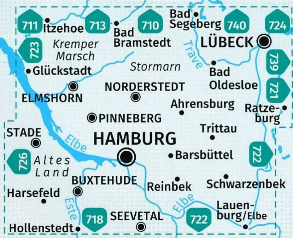 Kompass WK725 Hamburg und Umgebung