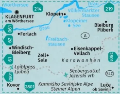 Kompass Wandelkaart 65 Klopeiner See - Karawanken Ost