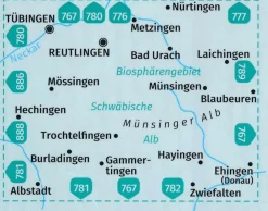 Kompass Wandelkaart 779 Mittlere Alb, Munsinger Alb