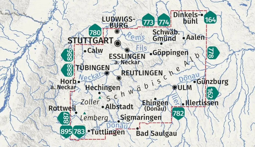 Kompass Wandelkaart 767 Schwabische Alb