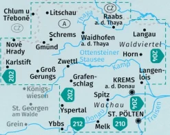 Kompass Wandelkaart 203 Waldviertal, Kamptal