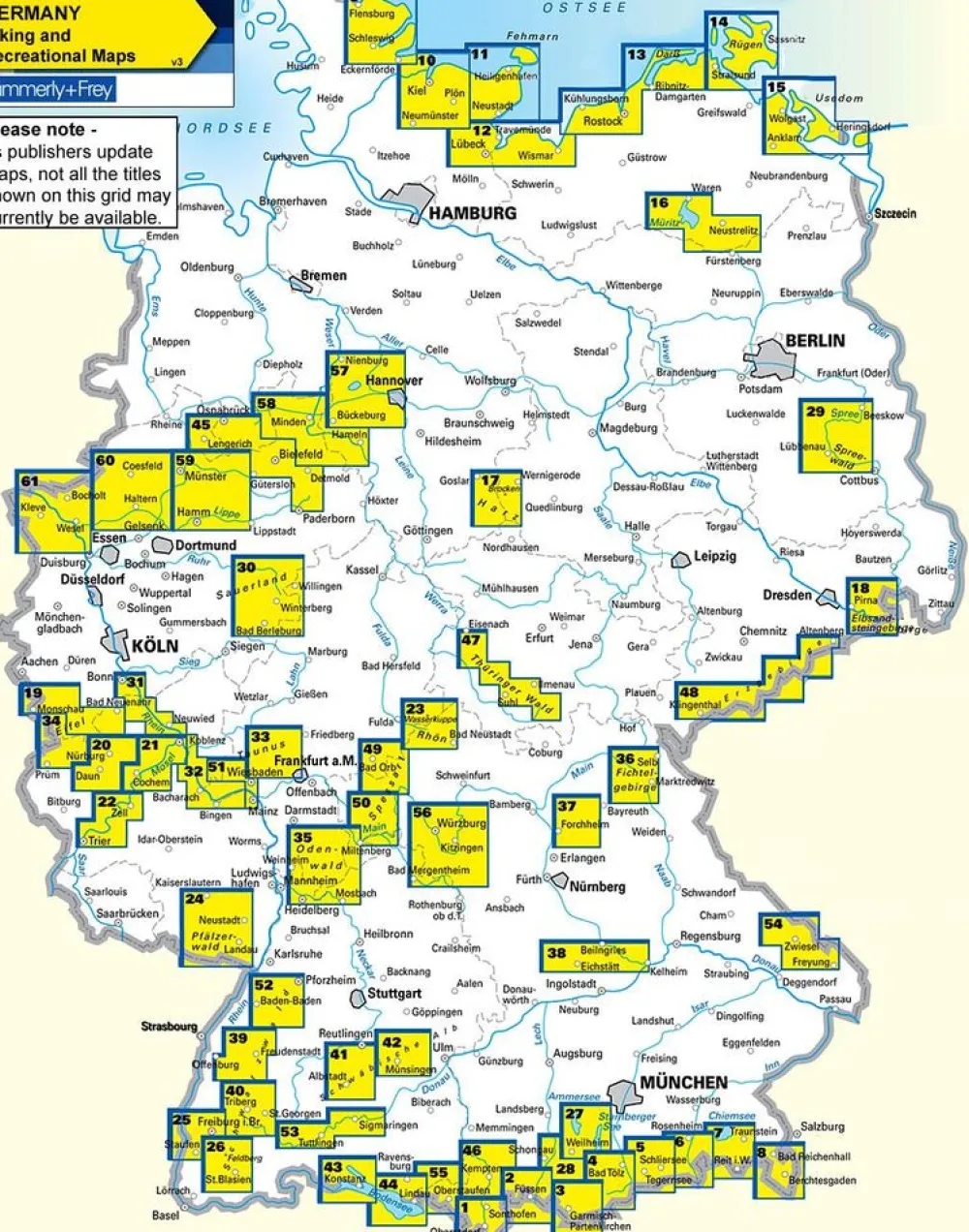Kummerly en Frey Wandelkaart Untermosel 21 Cochem tot Koblenz