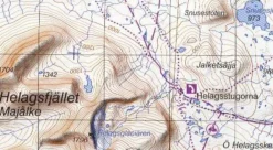 Lantmäteriet Fjallkarta Wandelkaart BD4 Kiruna 1:100.000