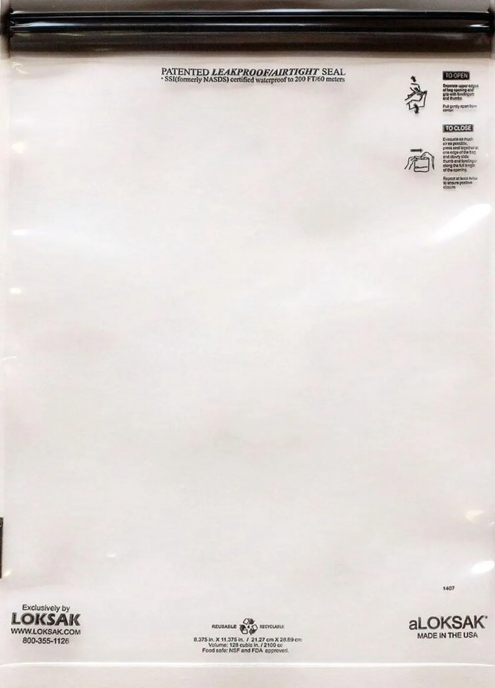 Loksak A 19.7 x 26.7 cm 2 stuks