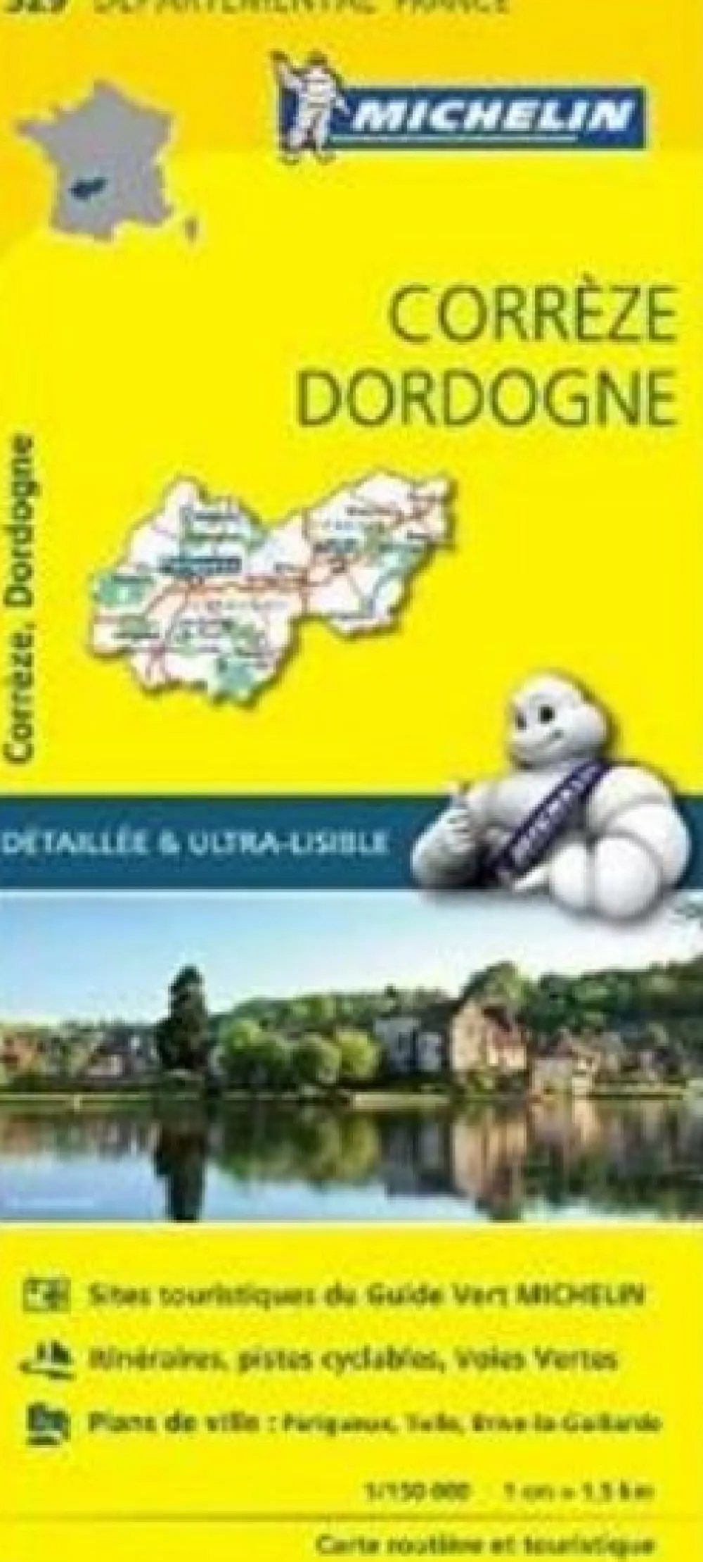 Michelin Wegenkaart 329 Correze - Dordogne
