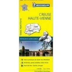 Michelin Wegenkaart 325 Creuse - Haute-Vienne