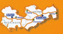 Michelin Wegenkaart 544 Duitsland Midden-Oost