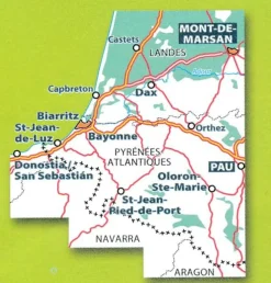 Michelin Wegenkaart 133 Landes Sud - Côte Basque