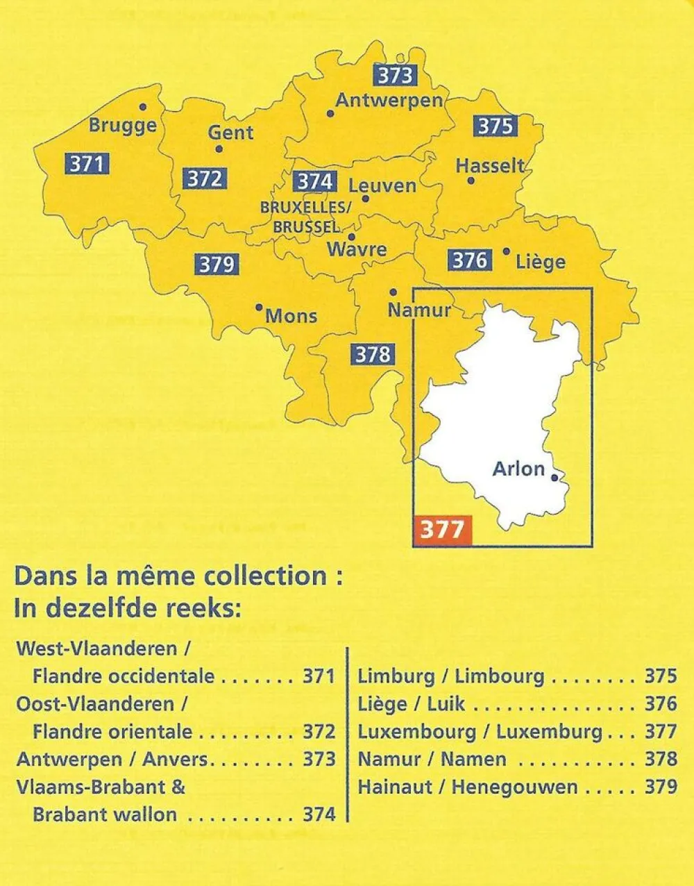Michelin Wegenkaart 377 Luxemburg