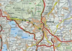 Michelin Wegenkaart 351 Piemonte, Valle d'Aosta