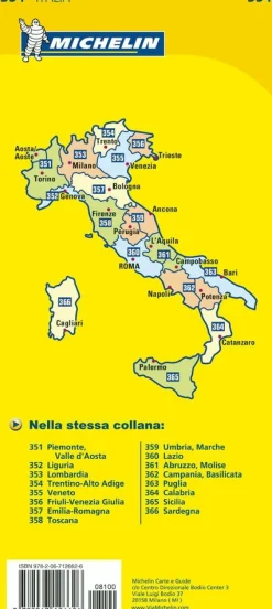 Michelin Wegenkaart 354 Trentino-Alto Adige