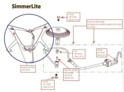 MSR leg assy simmerlite/windpro