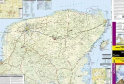 National Geographic Landkaart Yucatan Noord Adventure Map