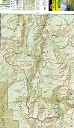 National Geographic Wandelkaart 128 Maroon Bells - Redstond - Marble