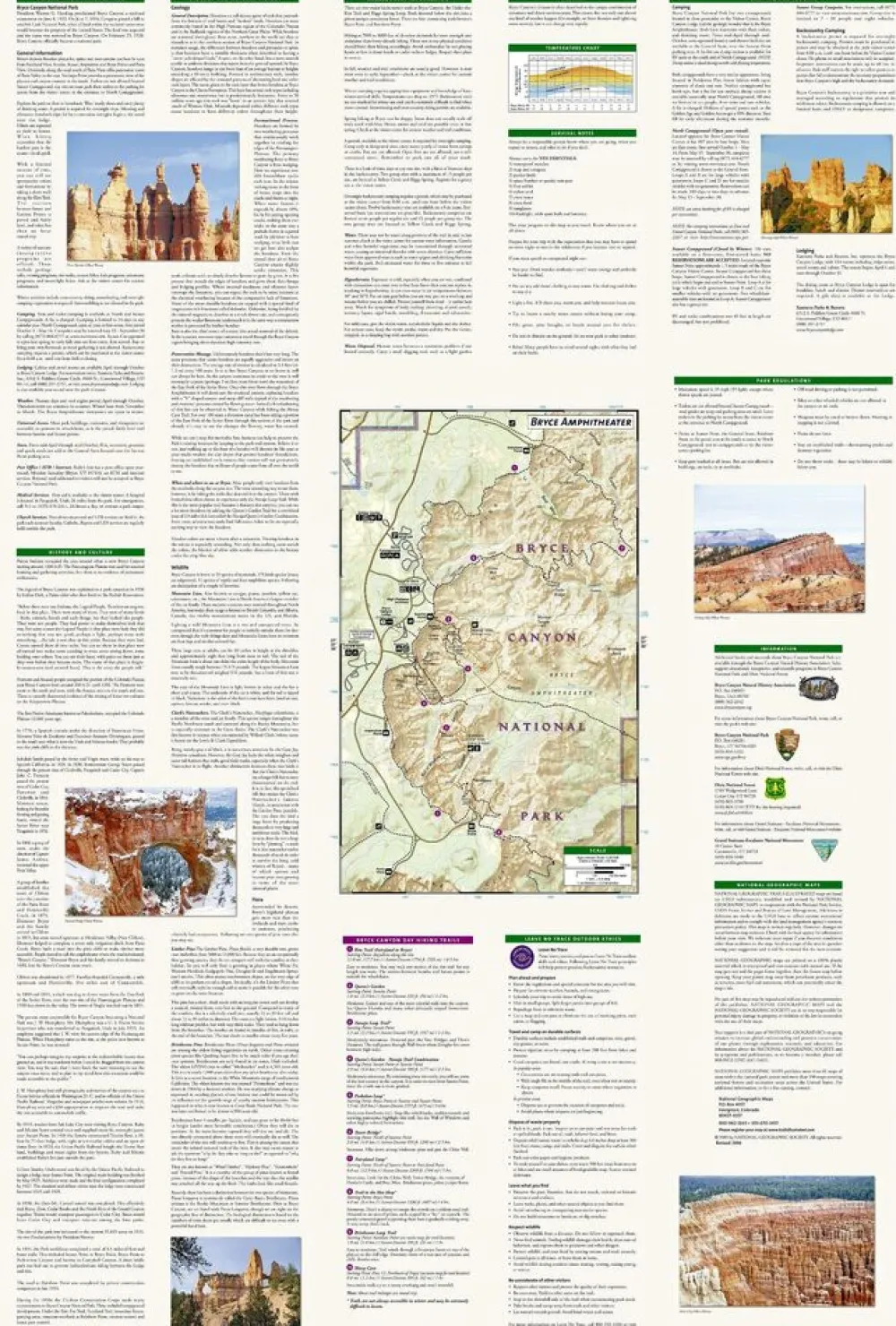 National Geographic Wandelkaart 219 Bryce Canyon National Park