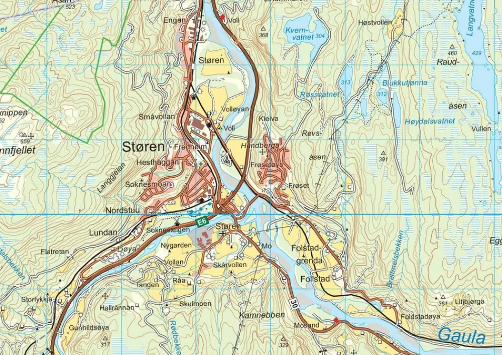Nordeca Wandelkaart 10090 Trondheim