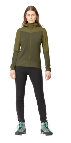 DAMES Norrona Falketind warmwool2 stretch zip hood W