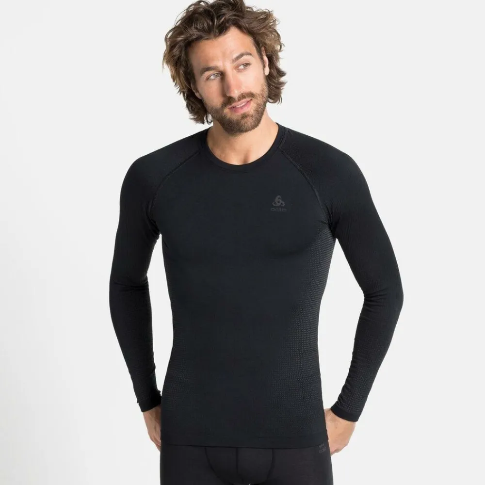 Heren Odlo BL top crew neck l/s 196192