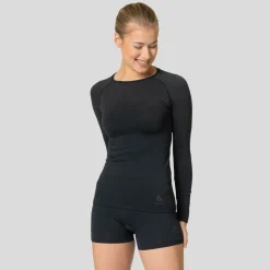 DAMES Odlo BL top crew neck l/s performance light eco 188781