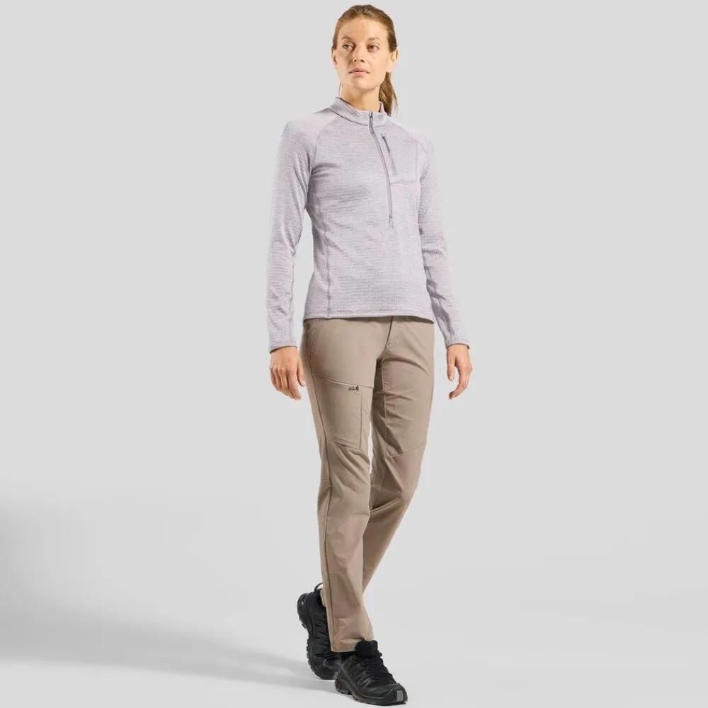DAMES Odlo Mid layer 1/2 zip tencia 542551