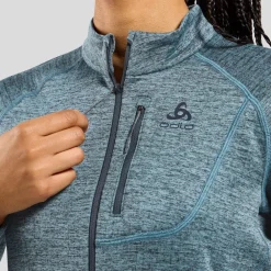 DAMES Odlo Mid layer 1/2 zip tencia 542551