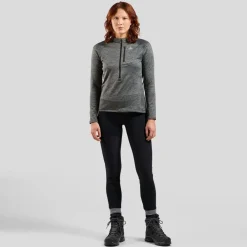 DAMES Odlo Mid layer 1/2 zip tencia 542551