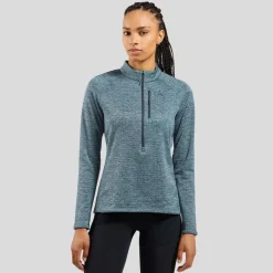 DAMES Odlo Mid layer 1/2 zip tencia 542551