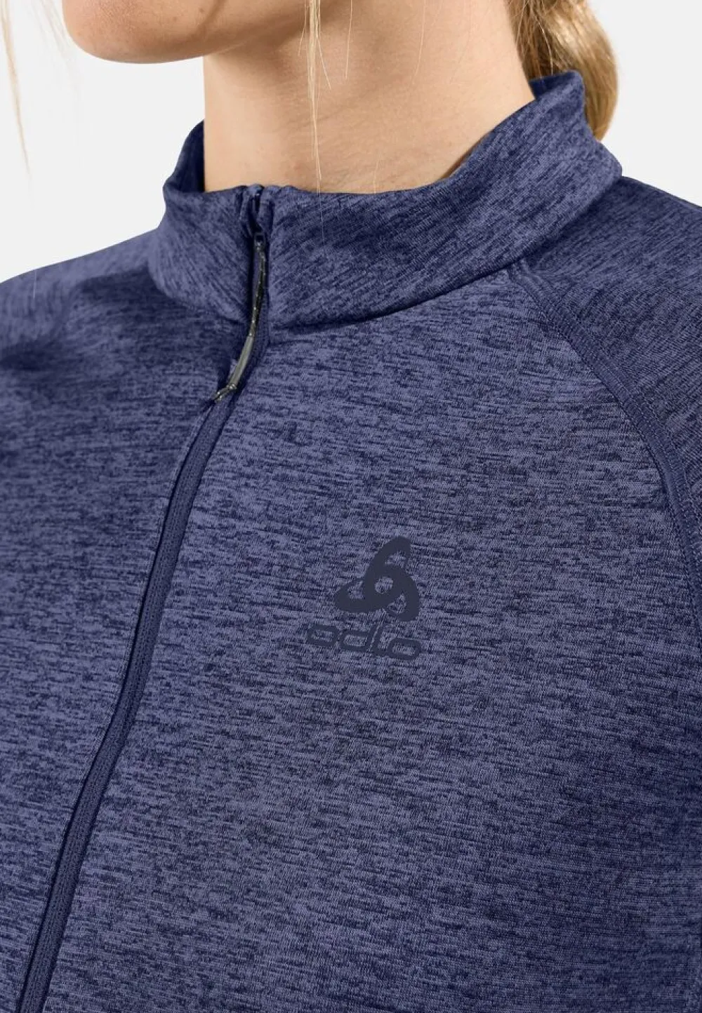 DAMES Odlo Mid layer full zip tencia 542561